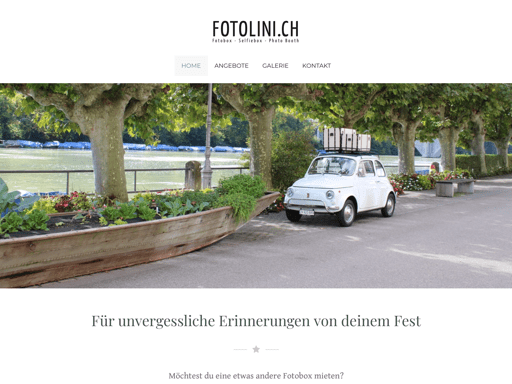 Screenshot der Webseite www.fotolini.ch